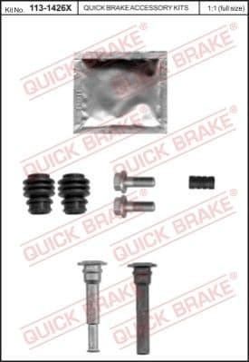 Brake caliper guide repkit 1131426X