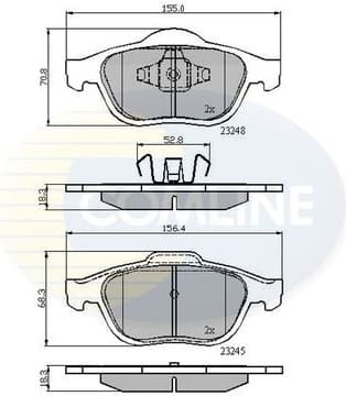 Brake pads front CBP01116