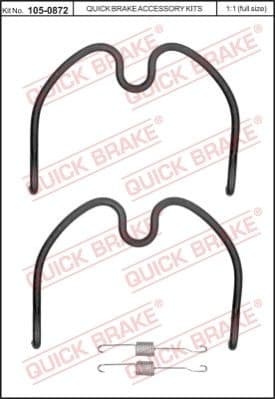 Accessory Kit, brake shoes 105-0872