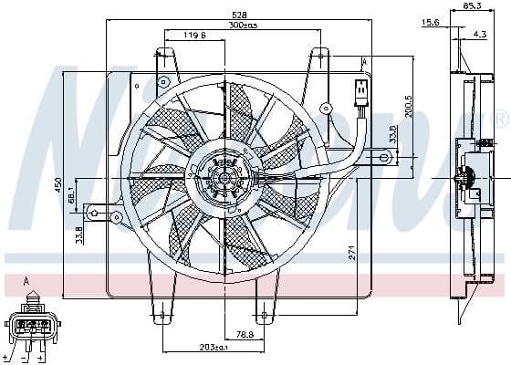 Fan, engine cooling 85289