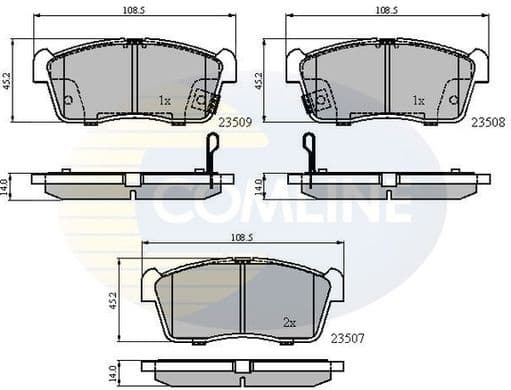 Brake pads front CBP31113