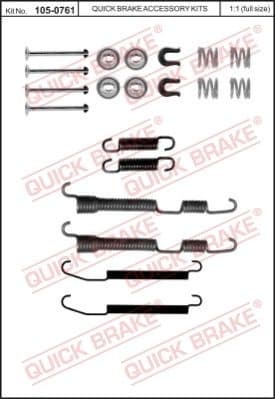 Brake shoes accessory kit 1050761 - image 2