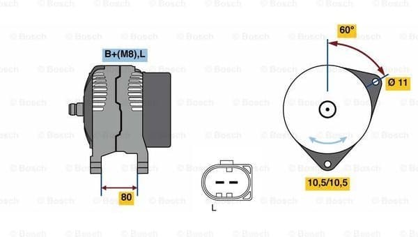 Alternator 0986080060