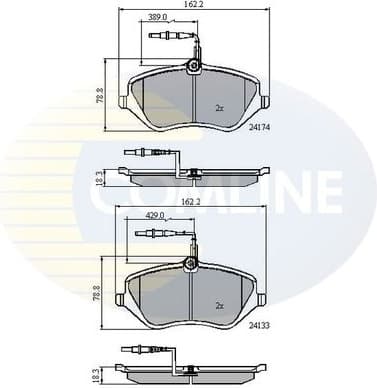 Brake pads front CBP11251