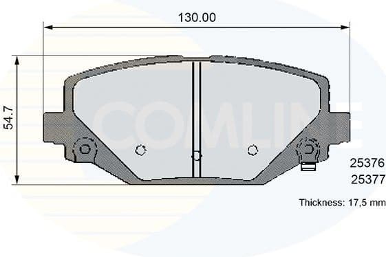 Brake pads rear CBP36102