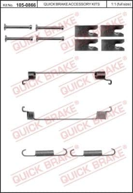 Brake shoes accessory kit 105-0866 - image 2