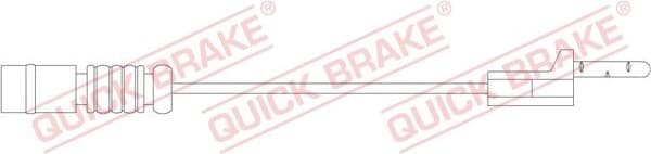 Warning Contact, brake pad wear WS0182A