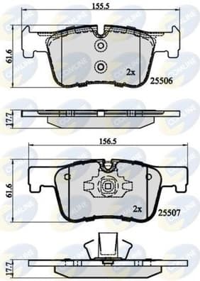 Brake pads front CBP02130