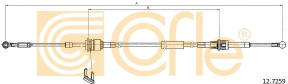 Cable Pull, manual transmission 12.7259