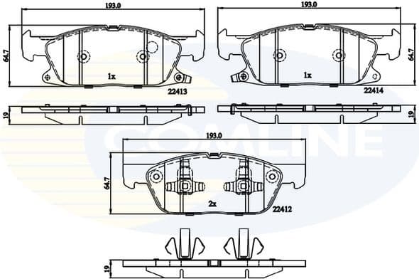 Brake pads front CBP32310
