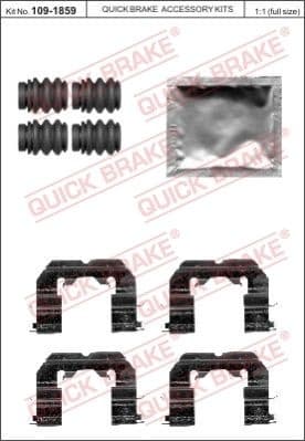 Accessory Kit, disc brake pad 109-1859