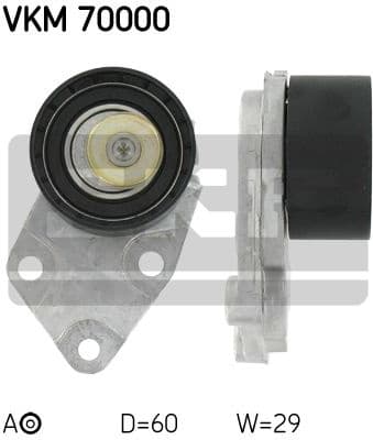 Tensioner Pulley, timing belt VKM 70000