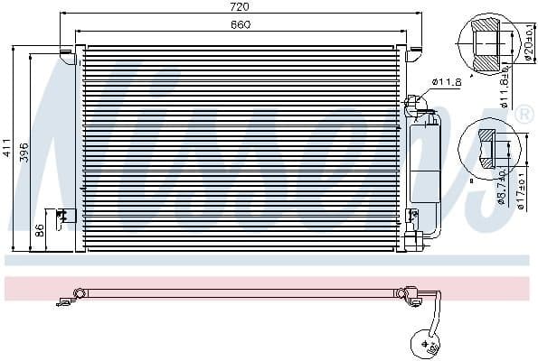 Condenser, air conditioning ** FIRST FIT ** 94675