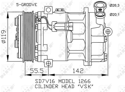 Compressor, air conditioning EASY FIT 32269