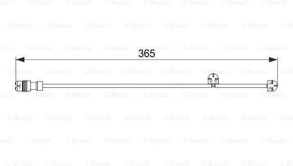 Warning Contact, brake pad wear 1987474570