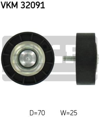 Deflection/Guide Pulley, V-ribbed belt VKM 32091