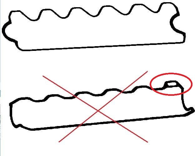 Gasket valve cover 717.480