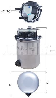 Filter diesel fuel KL1027