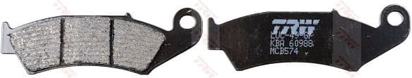 Brake Pad Set, disc brake Organic Allround MCB574