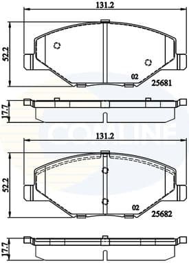 Brake pads front CBP02126