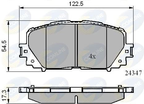 Brake pads front CBP01767