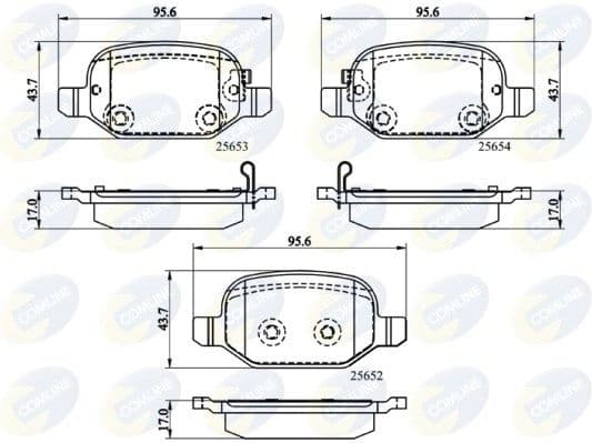 Brake pads rear CBP32139