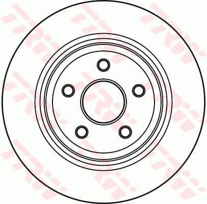 Brake Disc TRW SINGLE DF4979S - image 2
