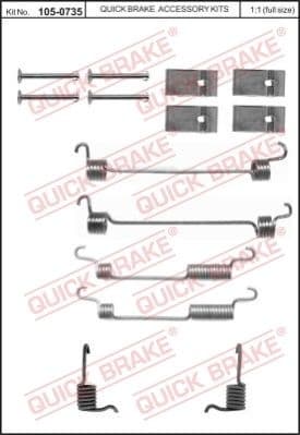 Brake shoes accessory kit 1050735 - image 2