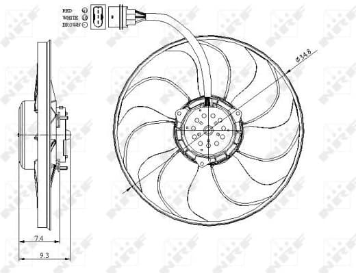 Fan, engine cooling 47393