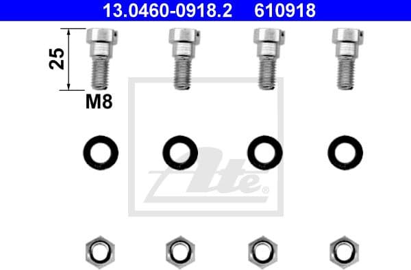 Accessory Kit, disc brake pad 13.0460-0918.2