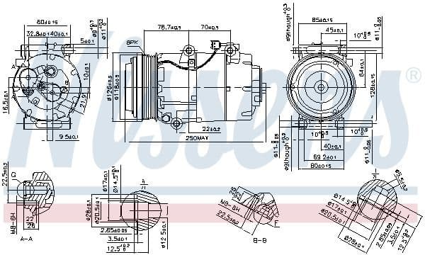 Compressor, air conditioning ** FIRST FIT ** 890090