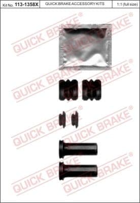 Guide Sleeve Kit, brake caliper 113-1358X
