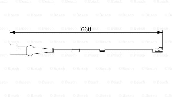 Warning Contact, brake pad wear 1987473575 - image 5