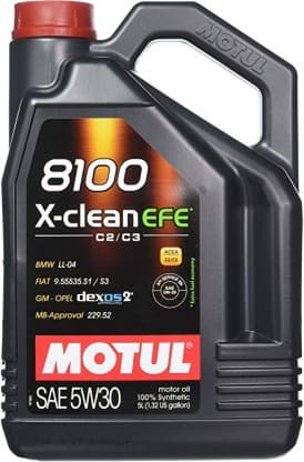 Alyva variklinė MOTUL 8100 X-CLEAN EFE 5W30 5L - MTL109471