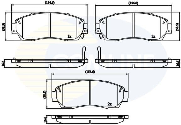 Brake pads front CBP32273