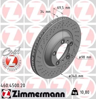 Brake Disc COAT Z 460.4501.20