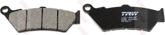Brake Pad Set, disc brake Organic Allround MCB671