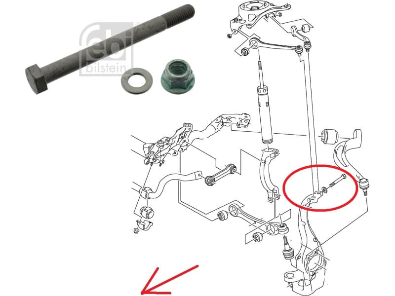 Bolt, car suspension 49701