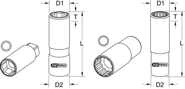 Socket Wrench Insert 911.1590 - image 2