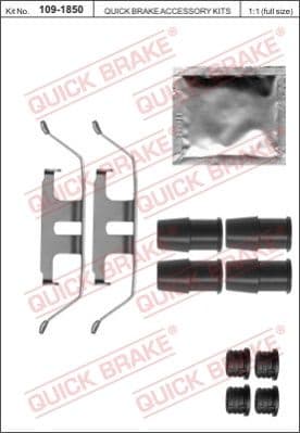 Brake pads accessory kit 109-1850