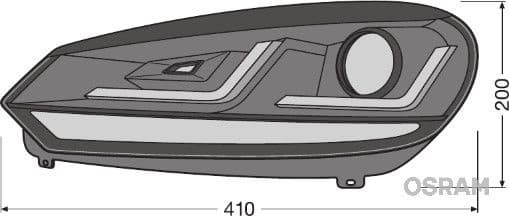 Headlight Set LEDriving® XENARC® headlight for VW Golf VI LEDHL102-BK - image 2