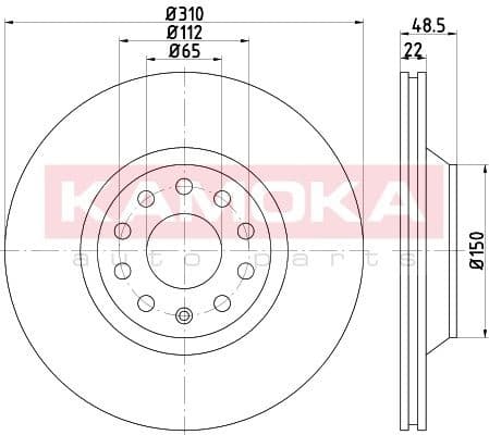 Brake discs kit rear, (2pcs) 103227 - image 2