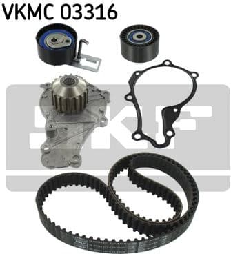 Timing belt kit with water pump VKMC 03316 - image 3