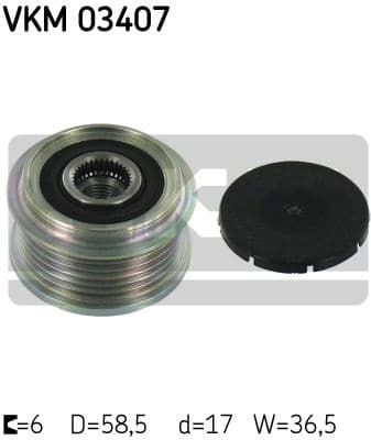 Alternator Freewheel Clutch VKM03407