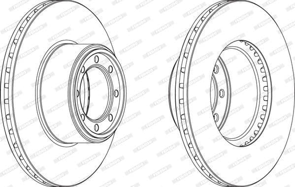 Brake disc, 1pcs REAR, Top Quality FCR320A