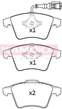 Brake Pad Set, disc brake JQ101308
