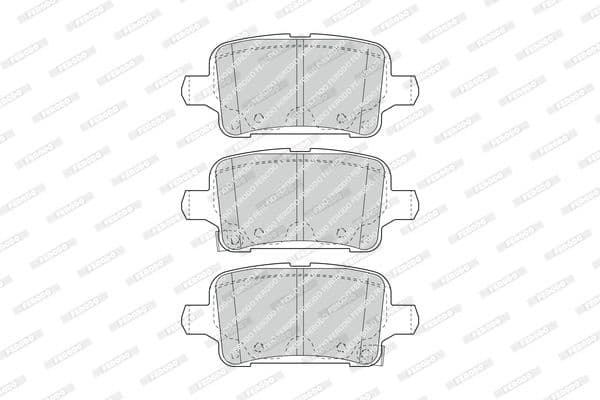 Brake pads rear, Top Quality FDB4938