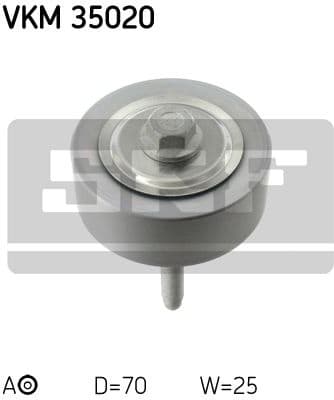 Deflection/Guide Pulley, V-ribbed belt VKM35020