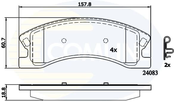 Brake Pad Set, disc brake CBP31202