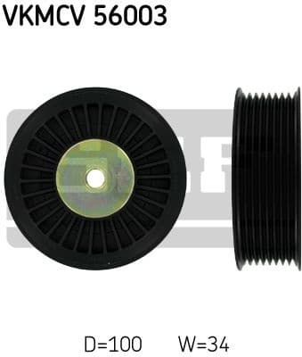 Deflection/Guide Pulley, V-ribbed belt VKMCV56003